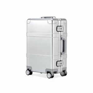 Чемодан NINETYGO Metal Luggage 105001., 58 л, размер 24", серебряный