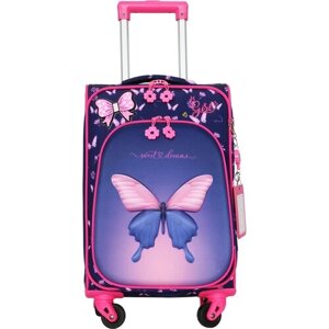 Детский чемодан на колесах IMPREZA, детский чемоданы на колесиках для путешествий, спринтом, детский чемодан на колесах среднего размера S+2