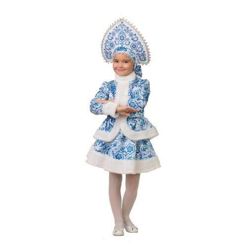 Детский костюм Снегурочка Гжель (7222) 116 см