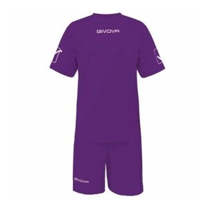 Форма Givova футбольная, шорты и футболка, размер L, фиолетовый