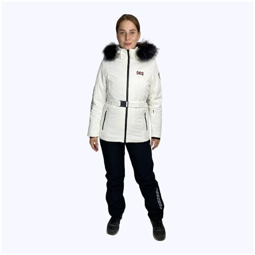 Горнолыжный костюм женский зимний Snow Headquarter KB-0128 - Белый - S