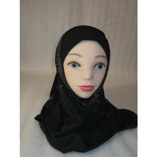 Хиджаб Хиджаб Дина, размер 55, черный