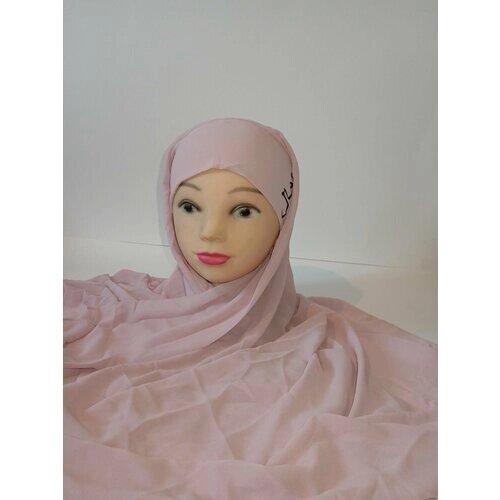 Хиджаб Хиджаб Жасмин, размер 55, розовый