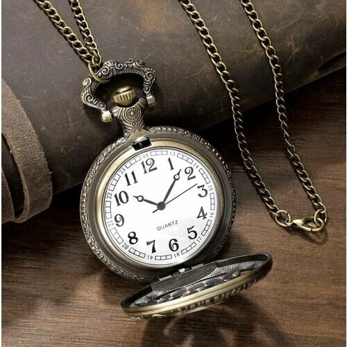 Карманные часы, коричневый