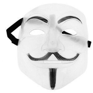 Карнавальная маска «Гай Фокс», пластик, полупрозрачная, 2 штуки