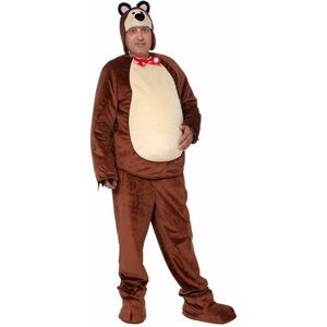 Карнавальный костюм "Медведь" лицензия "Маша и Медведь", взрослый размер L (52-54, рост 176-182)