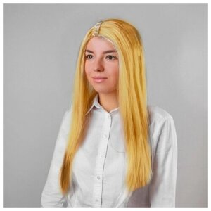 Карнавальный парик «Русалочка» блонд - золотистый