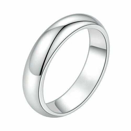 Кольцо обручальное, размер 19, серебряный