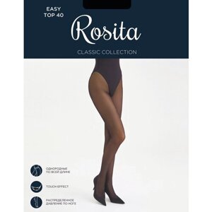 Колготки Rosita Easy Top, 40 den, 2 шт., размер 4, черный