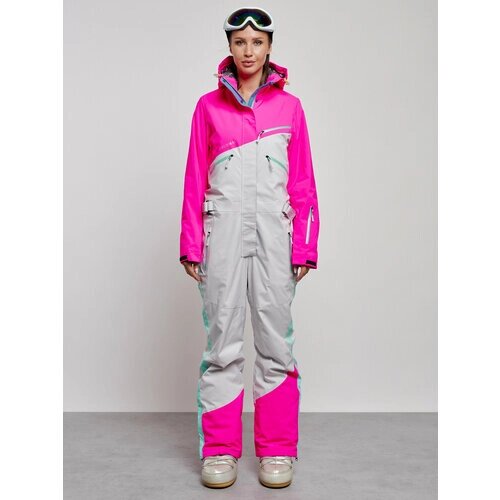 Комбинезон MTFORCE, зимний, силуэт прямой, карманы, карман для ски-пасса, подкладка, мембранный, утепленный, водонепроницаемый, размер 48, розовый