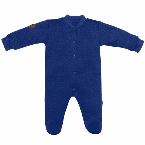 Комбинезон Toucan for Kids, хлопок, на кнопках, без капюшона, размер 68, синий
