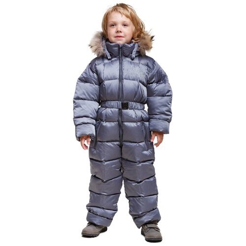 Комбинезон Времена Года, зимний, утепленный, подкладка, защита от попадания снега, для мальчиков, размер 80, серый