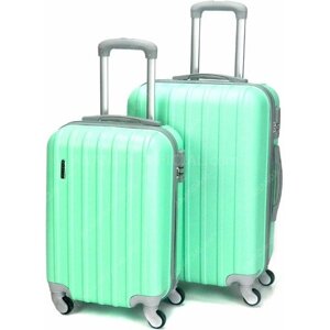 Комплект чемоданов Feybaul, размер M/L, бирюзовый