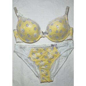 Комплект нижнего белья infinity lingerie, размер 80E/XL, желтый
