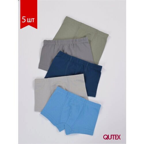 Комплект нижнего белья QUTEX, размер 110-116, синий, серый