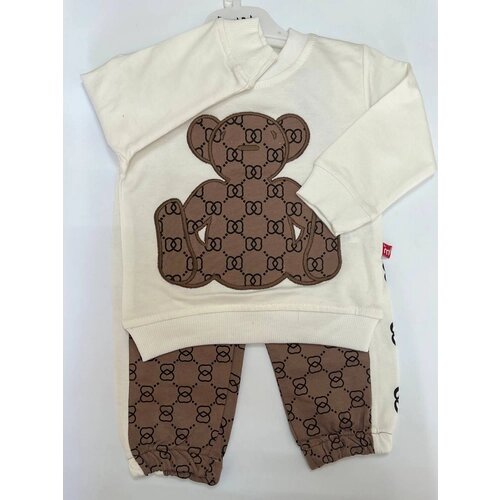 Комплект одежды By Murat Baby, размер 92, коричневый
