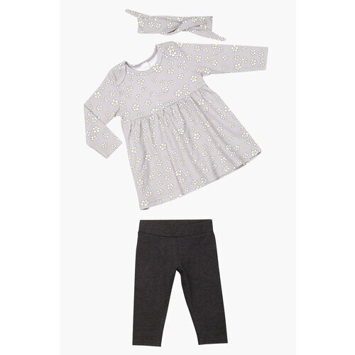 Комплект одежды little WORLD OF ALENA, размер 80, серый
