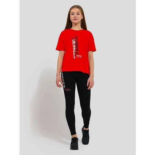 Комплект одежды VITACCI, футболка и легинсы, повседневный стиль, размер 122-128, красный