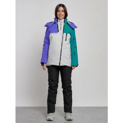 Комплект с полукомбинезоном MTFORCE, зимний, силуэт прямой, карманы, карман для ски-пасса, подкладка, капюшон, мембранный, утепленный, водонепроницаемый, размер XL, зеленый