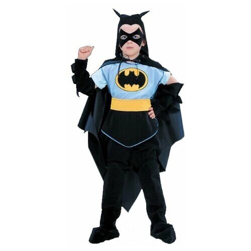 Костюм Бэтмен для мальчиков, размер 38 рост 146 см 11 лет, Батик