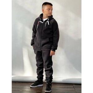 Костюм Бушон для мальчиков, олимпийка и брюки, размер 134-140, серый