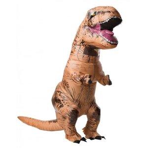 Костюм надувной маскарадный Тирранозавр коричневый динозавр