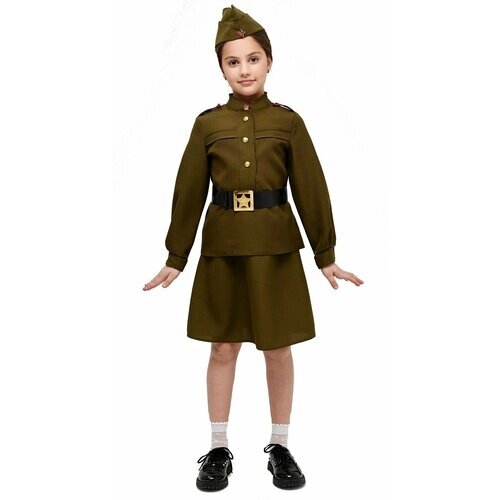 Костюм солдатки Детская военная форма для девочки