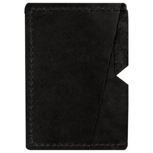 Кредитница OfficeSpace, натуральная кожа, 3 кармана для карт, черный