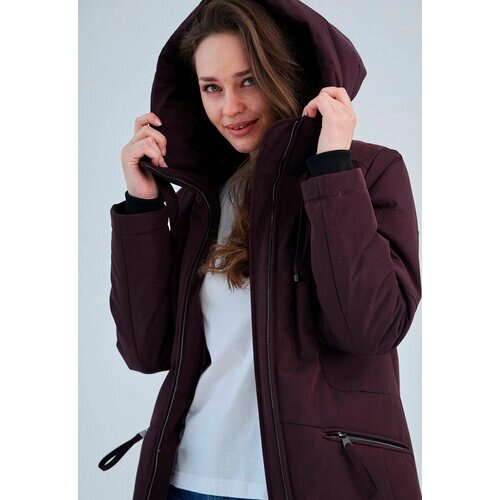 Куртка D'IMMA fashion studio Анж, размер 52, бордовый