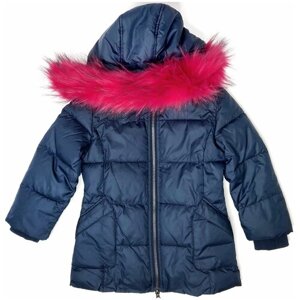 Куртка МЕК, демисезон/зима, удлиненная, размер 110, синий