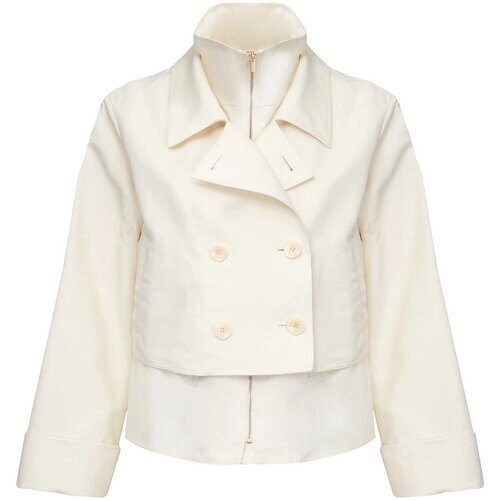 Куртка PennyBlack, демисезон/лето, средней длины, силуэт прилегающий, размер 42, белый