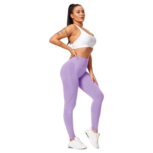 Легинсы для фитнеса Walkflex, размер 44-46, фиолетовый