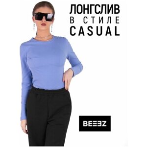 Лонгслив BEEEZ, размер XS, фиолетовый