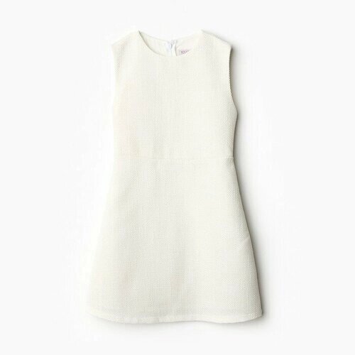 MINAKU Платье для девочки MINAKU: PartyDress, цвет белый, рост 128 см