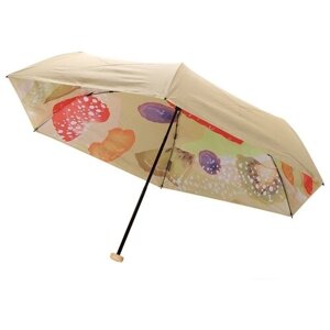 Мини-зонт NINETYGO, механика, 2 сложения, для женщин, желтый, оранжевый