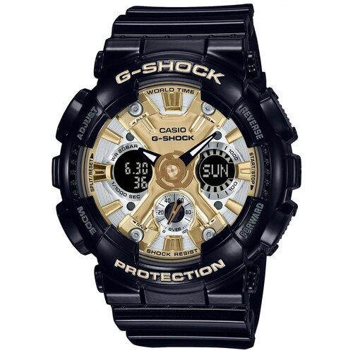 Наручные часы CASIO Часы наручные Casio GMA-S120GB-1A, золотой, серебряный