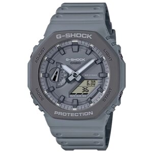 Наручные часы CASIO G-Shock GA-2110ET-8A, серый, серебряный