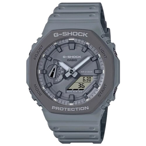 Наручные часы CASIO G-Shock GA-2110ET-8A, серый, серебряный