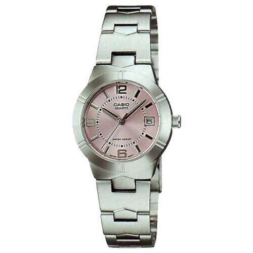 Наручные часы CASIO LTP-1241D-4A, серебряный, розовый