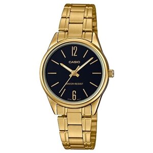 Наручные часы CASIO LTP-V005G-1B, золотой, черный