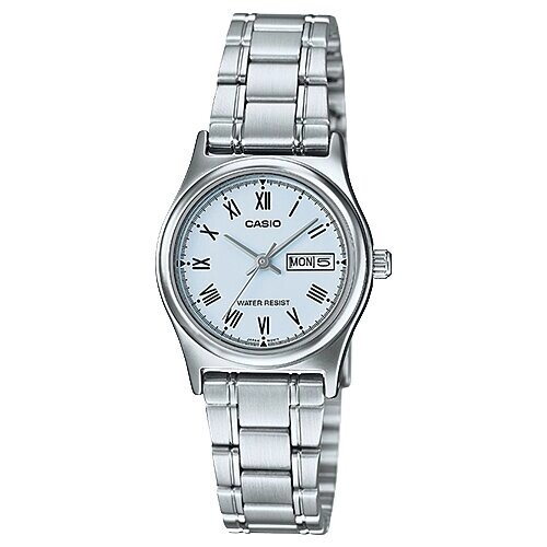 Наручные часы CASIO LTP-V006D-2B, серебряный, голубой