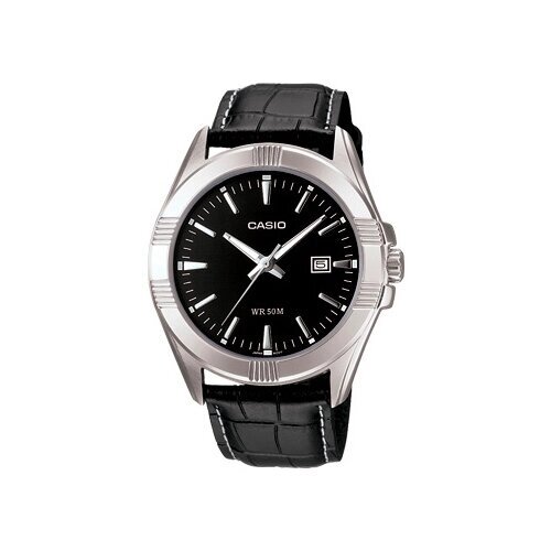 Наручные часы CASIO MTP-1308L-1A, черный, серебряный