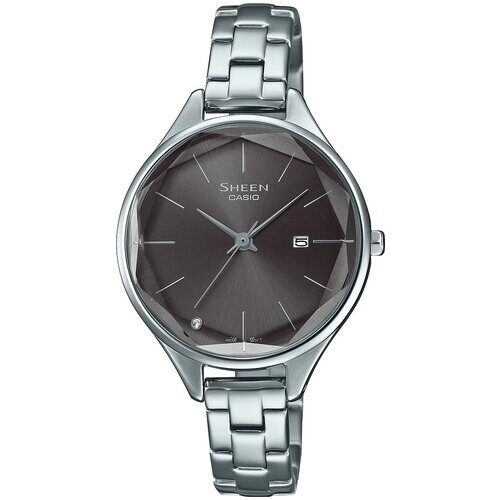 Наручные часы CASIO Sheen SHE-4062D-8A, серебряный, черный