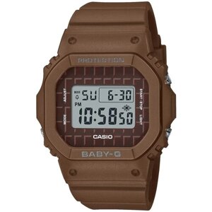 Наручные часы CASIO Японские наручные часы Casio Baby-G BGD-565USW-5 с хронографом, коричневый