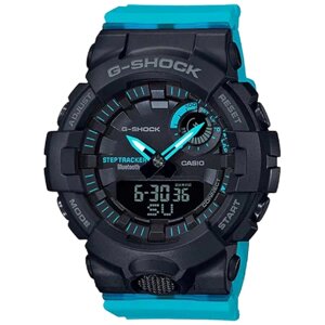 Наручные часы CASIO Женские Наручные часы Casio G-Shock GMA-B800SC-1A2, черный, голубой