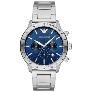 Наручные часы EMPORIO ARMANI Часы наручные Emporio Armani AR11306, серебряный, синий