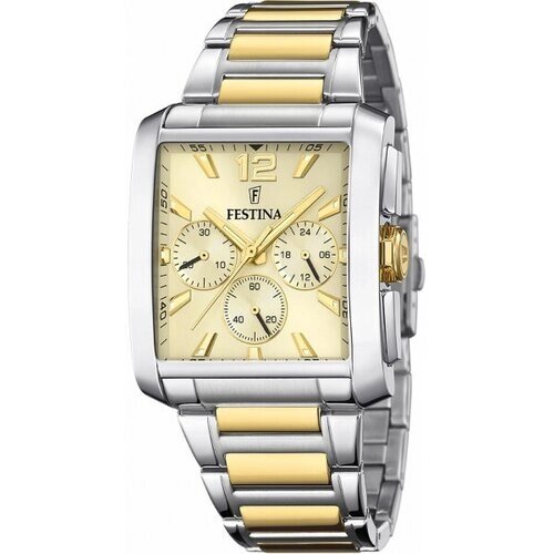 Наручные часы FESTINA Timeless Chrono, золотой, серебряный