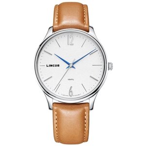 Наручные часы LINCOR 1274S0L1-15, серебряный, бежевый