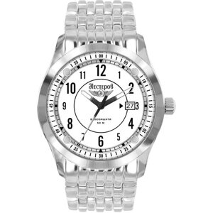 Наручные часы Нестеров H0959F02-75A, белый, серебряный