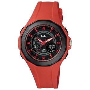 Наручные часы Q&Q GW91 J007, бесцветный, красный